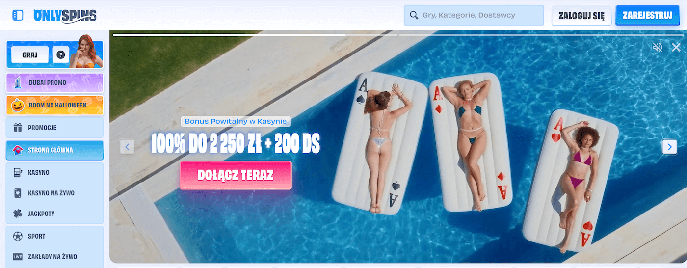 kasyno bez weryfikacji onlyspins